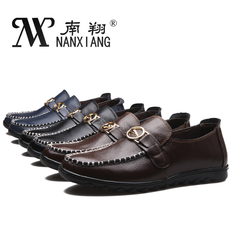 2016俊斯特夏季新款英倫日常休閑皮鞋高品質真皮圓頭時尚頭層皮鞋
